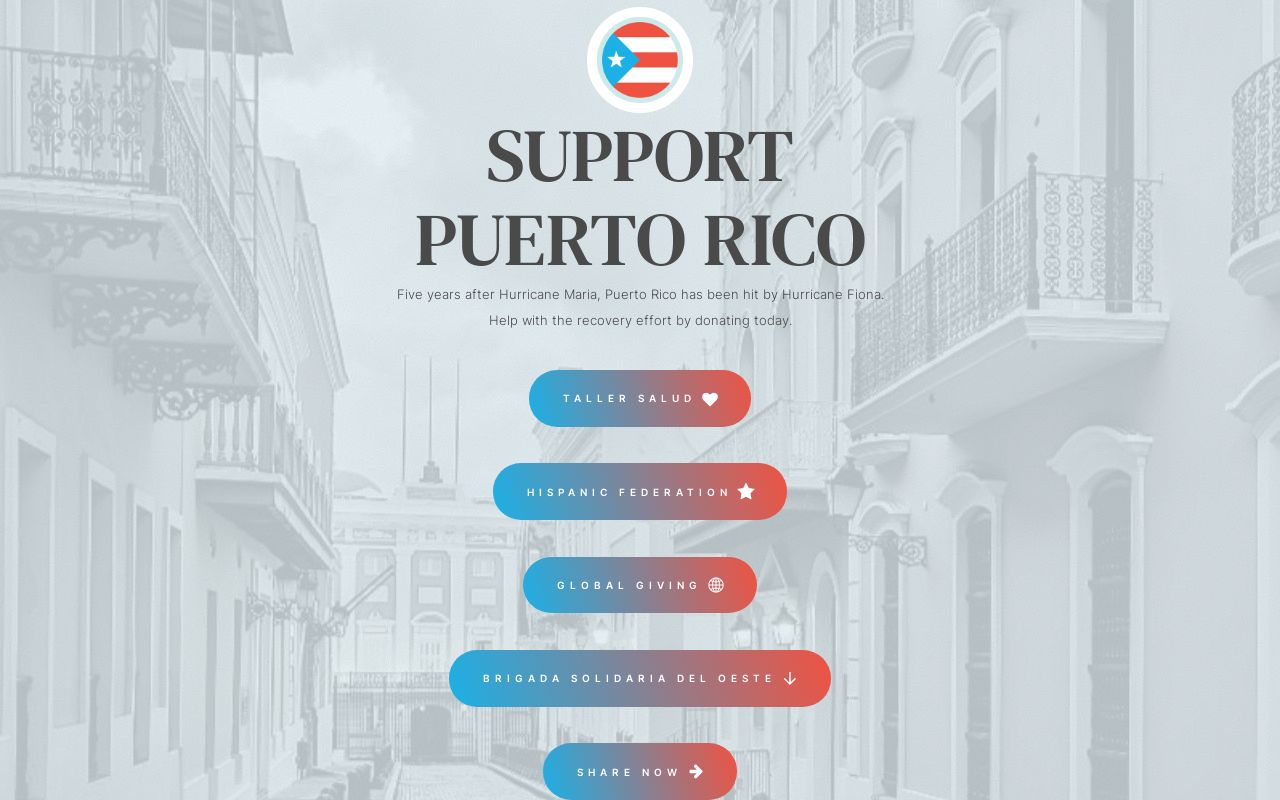 Support Puerto Rico